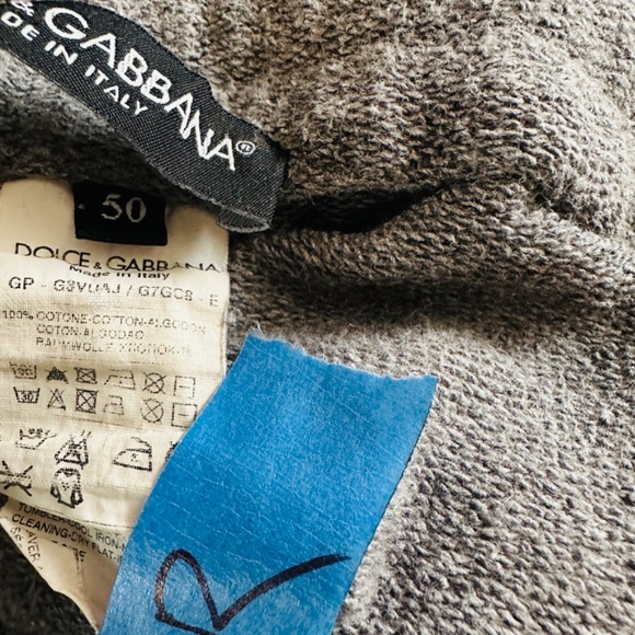 DOLCE & GABBANA Pants Gray Fantasy Cotton Men Sweatpants Size 50 USA 34 - Picture 9 of 11